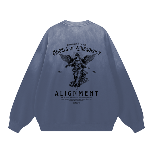 Sunfade Drop-Shoulder Cotton Sweatshirt